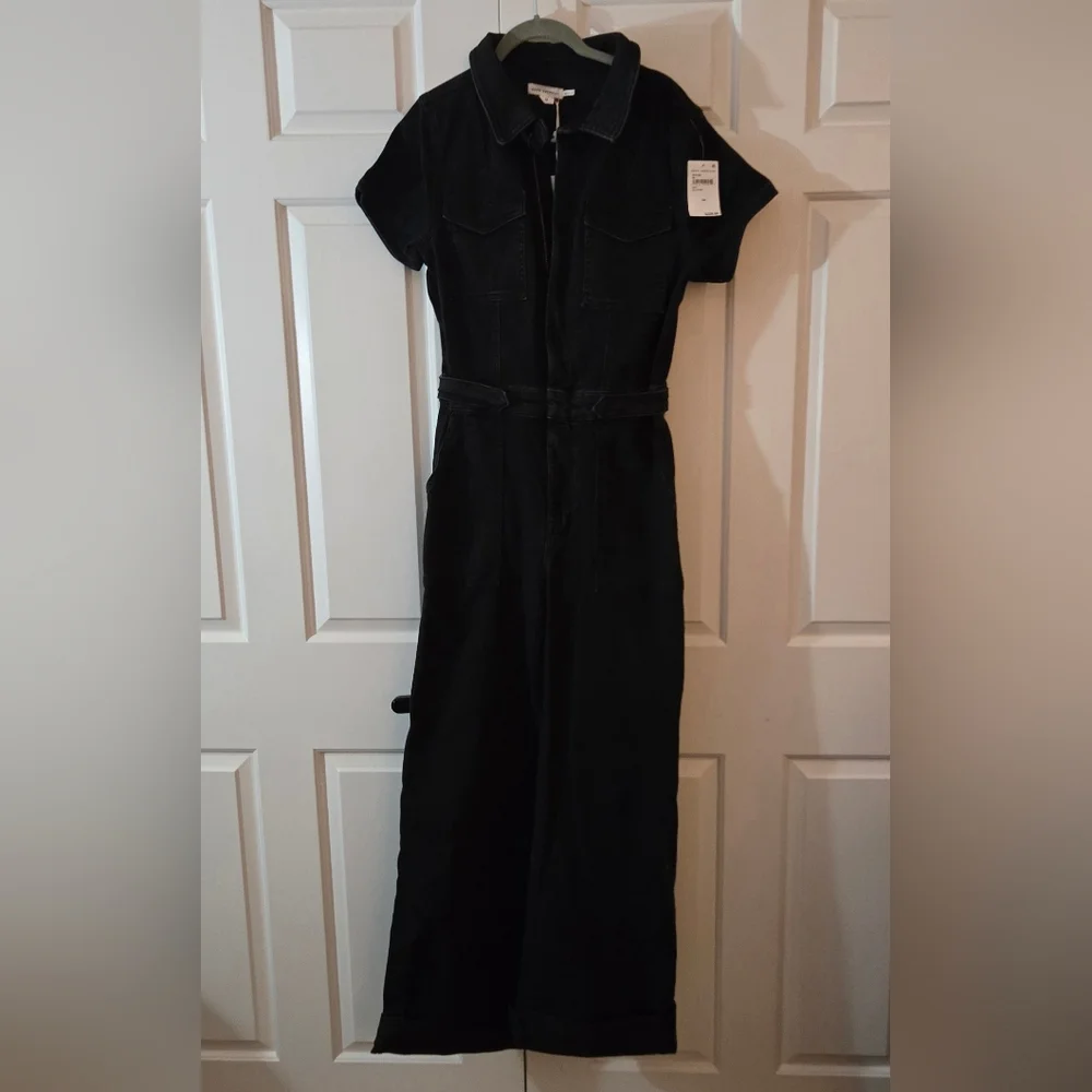 Good American Black Short Sleeve Jumpsuit - Picture 2 of 5